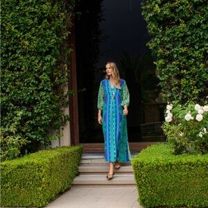 Johnny WS Hilda Kaftan Maxi Dress NWOT